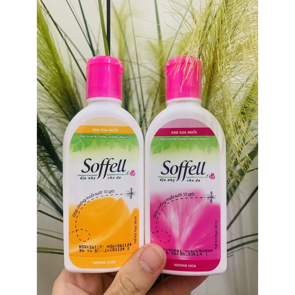Kem đuổi muỗi, chống muỗi Soffell an toàn cho cả bé và gia đình, 60ml