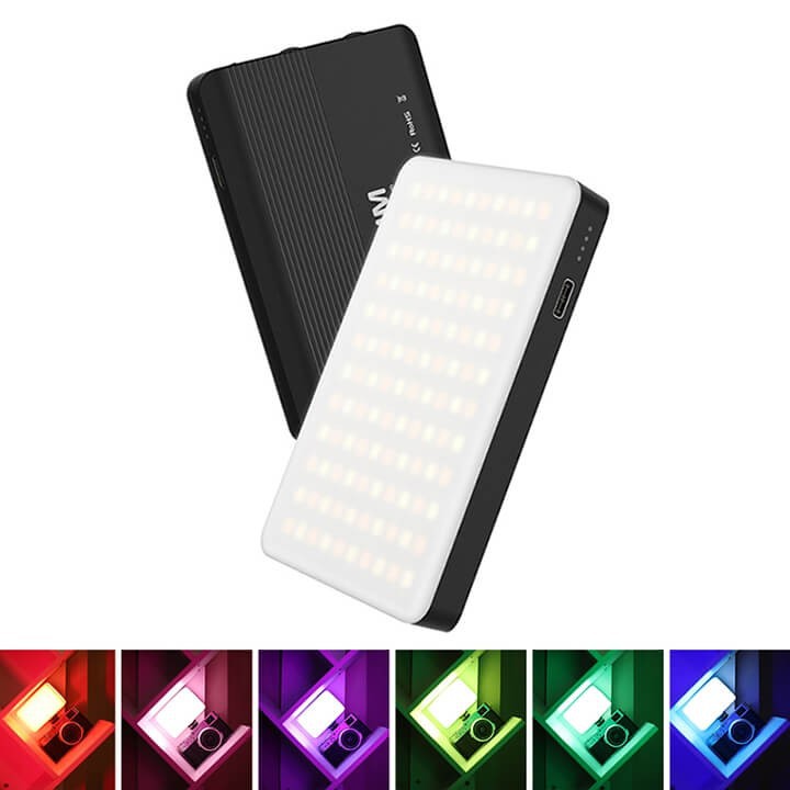 Đèn LED trợ sáng quay phim chụp hình VIJIM VL120 Colour - 120 bóng đèn led pin sạc 3100Mah