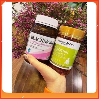 [COMBO k tem] Hoa anh thảo blackmores 190v mẫu mới và Mầm đậu nành Healthy Care 100v mẫu mới