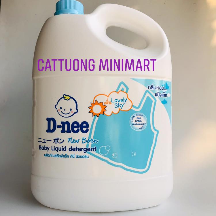 Nước giặt cho bé D-nee thơm lâu can 3 lít