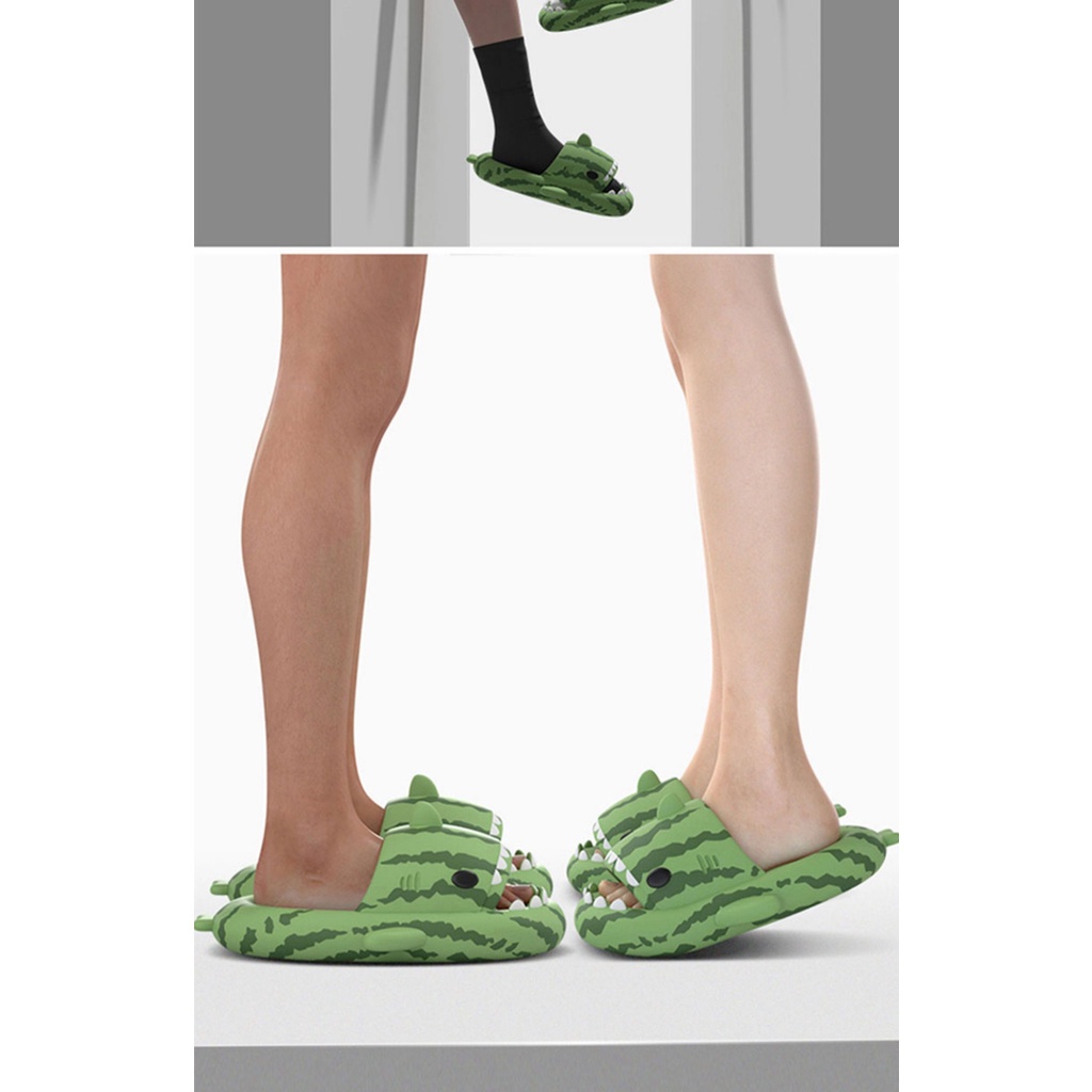 Dép Đi Trong Nhà Đế Dày Chống Trượt Hình Dép Cá Mập Dưa Hấu Cá Mập Nhỏ Độc Quyền Thời Trang Mùa Hè Cho Nam Và Nữ