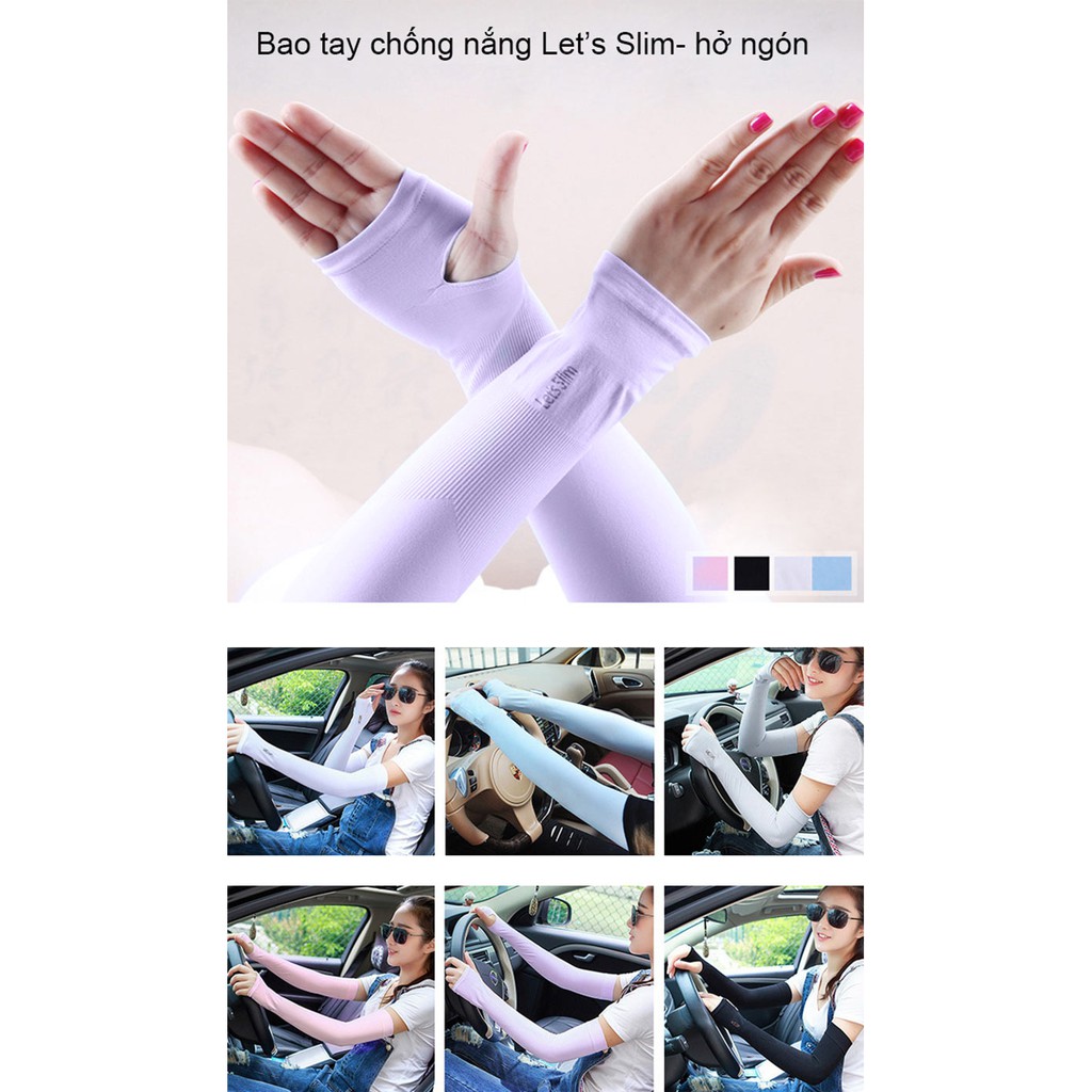 Bao tay chống nắng Let's Slim
