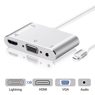 Cáp chuyển đổi công lightning sang hdmi + vga
