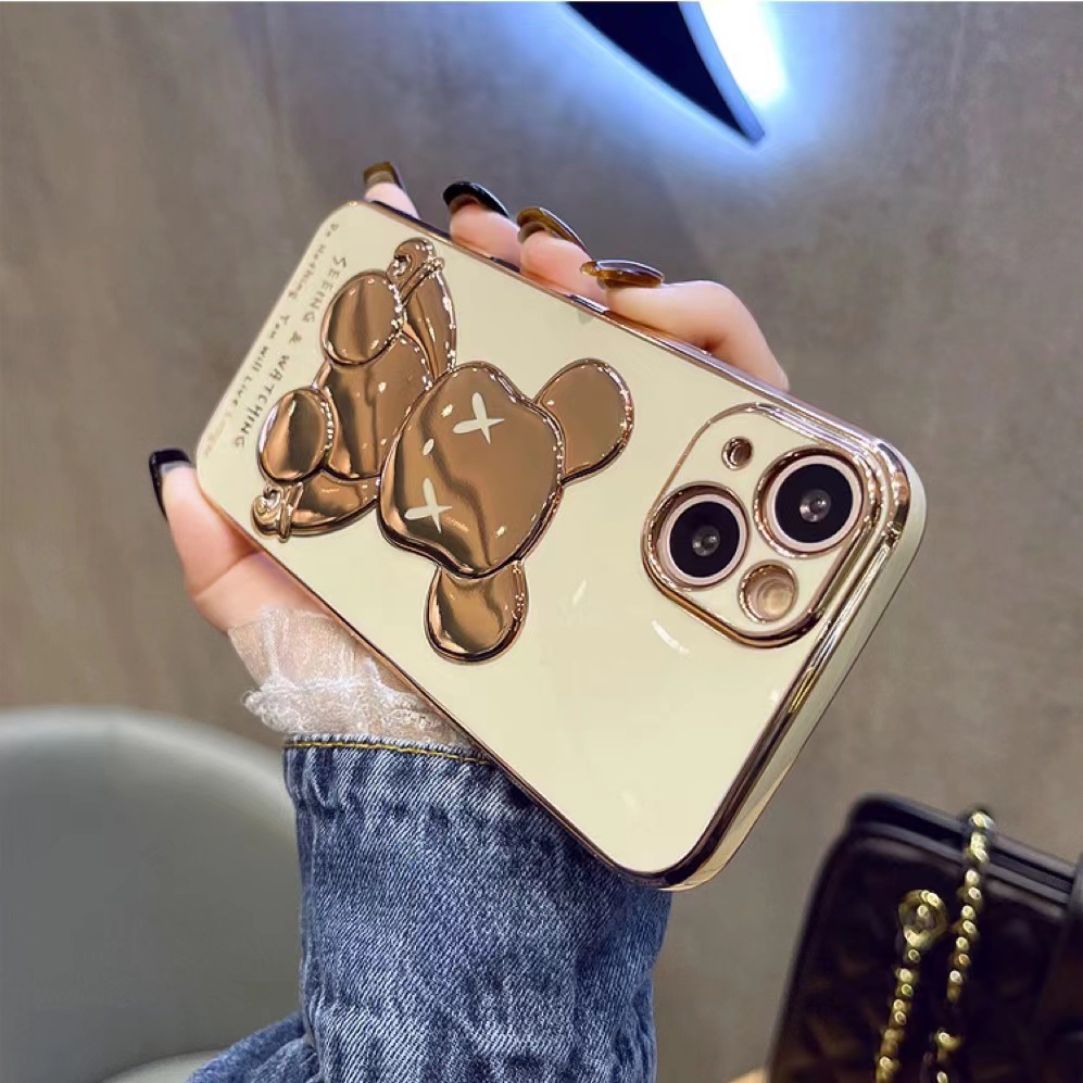 Ốp Điện Thoại In Hình Gấu 3d Cho iphone 13 Pro Max i13 13pro 11 Pro Max i11 iX Xs XR Xs Max 7plus 8plus 12Pro 12 Pro Max