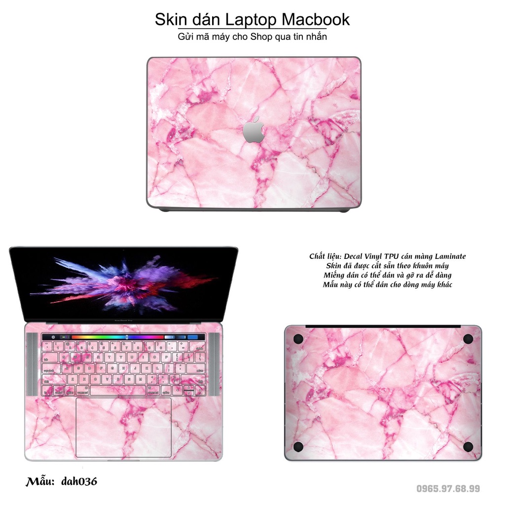 Skin dán Macbook mẫu vân đá (đã cắt sẵn, inbox mã máy cho shop)