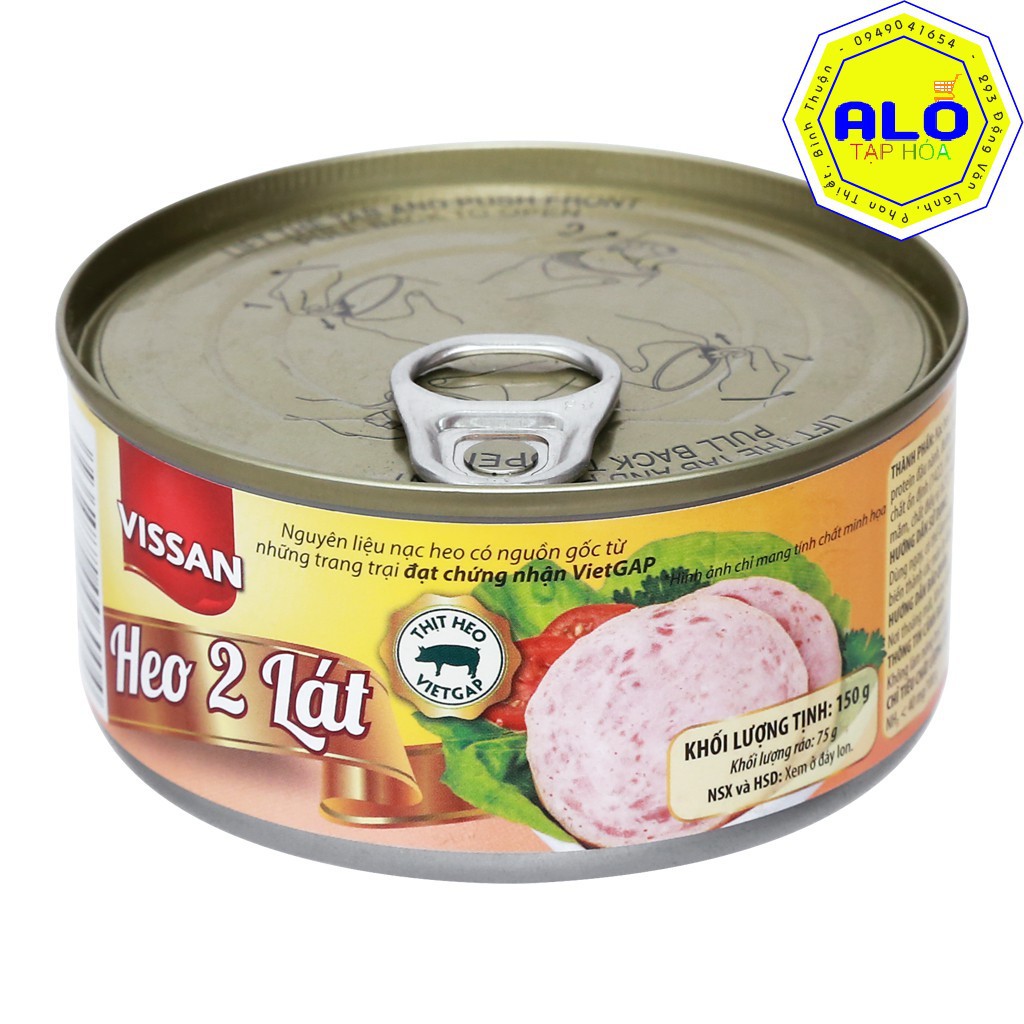 Alotaphoa - Heo 2 lát Vissan 150g/lon