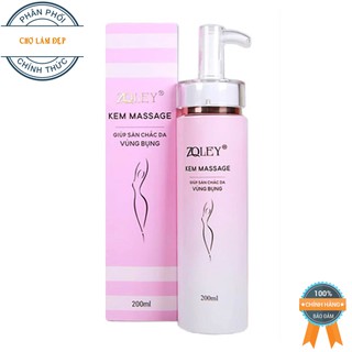 Kem Massage giúp Săn chắc da Vùng bụng Zoley 200ml