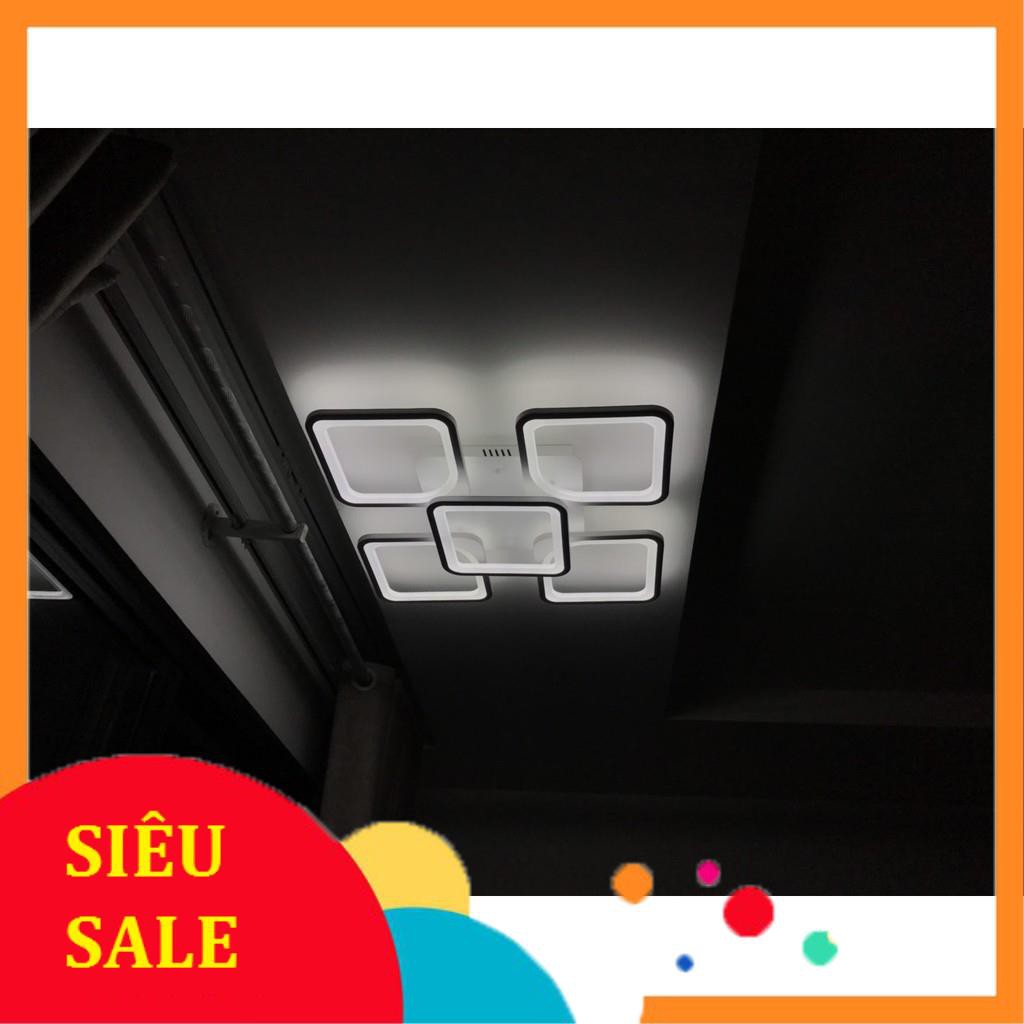 ĐÈN ốp trần, đèn led ốp trần trang trí phòng khách ô vuông có 3  chế độ sáng tăng chỉnh ánh sáng bảo hành 12 tháng