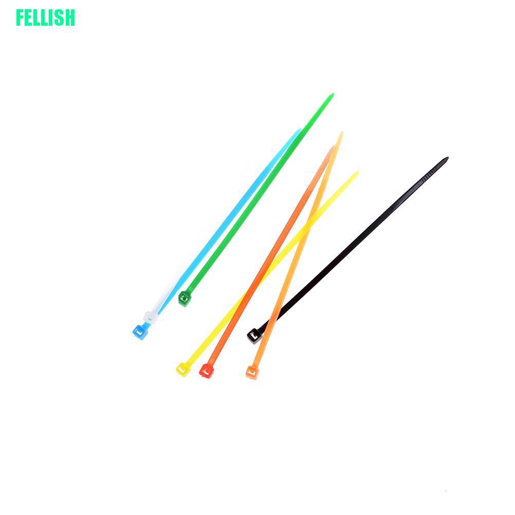 Bộ 100 dây rút nhựa nylon nhiều màu 3x100mm