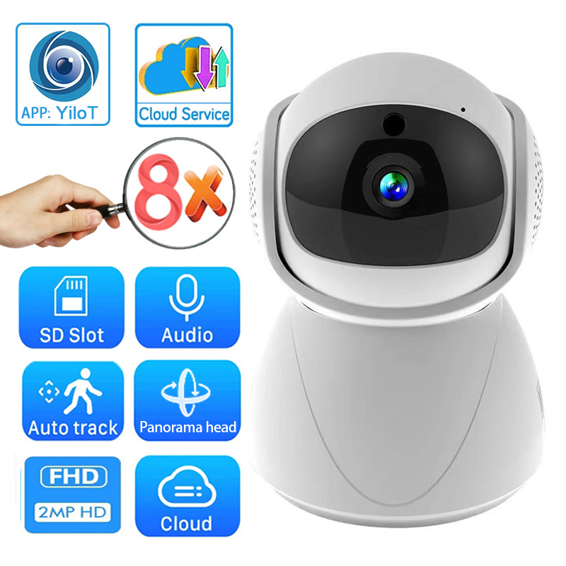 Camera An Ninh Không Dây 5g Wifi Ip 1080p Có Khe Cắm Sd