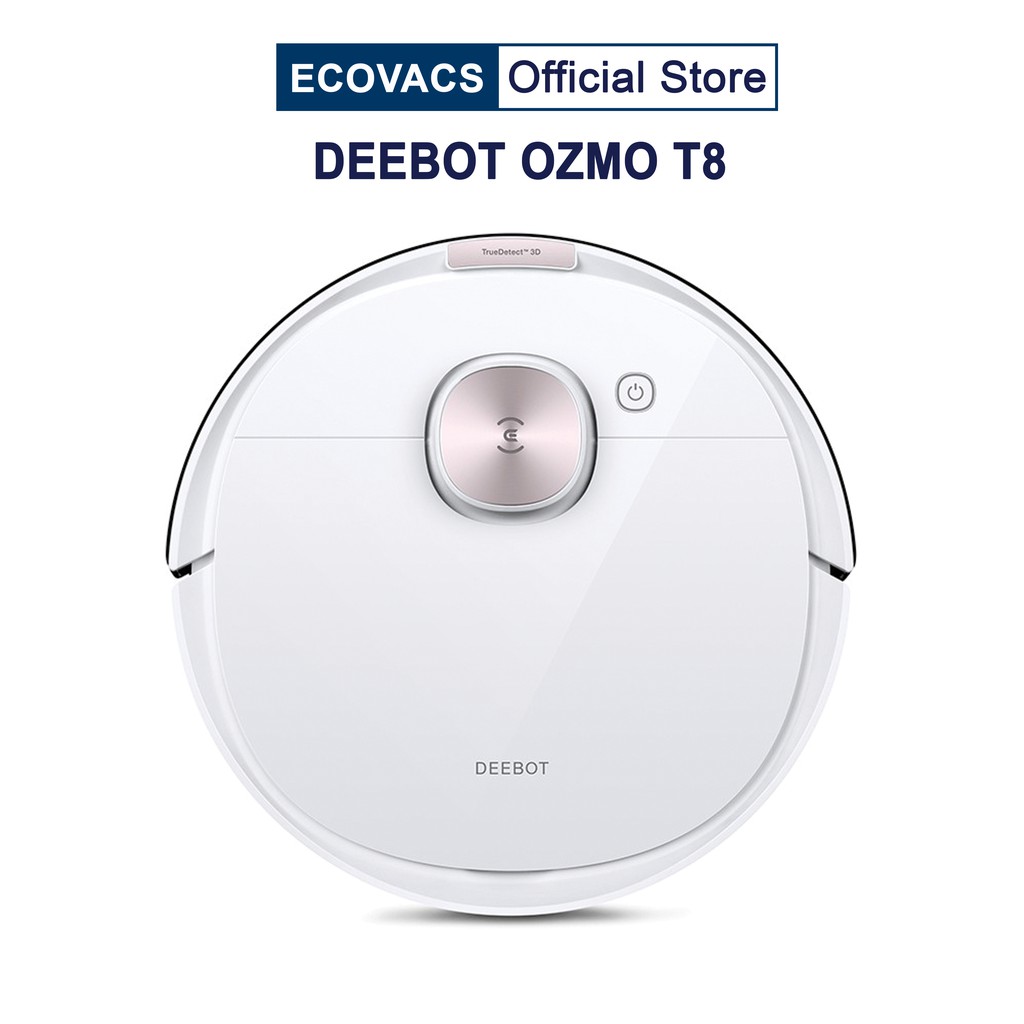 Robot Hút Bụi Lau Nhà Thông Minh Ecovacs Deebot OZMO T8 - Lực Hút 1500Pa - Bản Quốc Tế  - Bảo Hành 12 Tháng