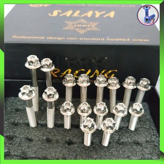 Salaya Bộ ốc lốc máy Inox 304 gắn xe máy,Nhiều Loại Xe:Winner,Exciter, Satria....