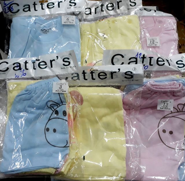 Áo cộc tay carter cài cúc vai cho bé từ 0-24 tháng