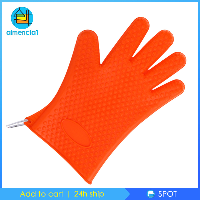 [ALMENCLA1]Catch Fish Gloves Rubber Anti-slip Fishing Gloves Hand Protection Green