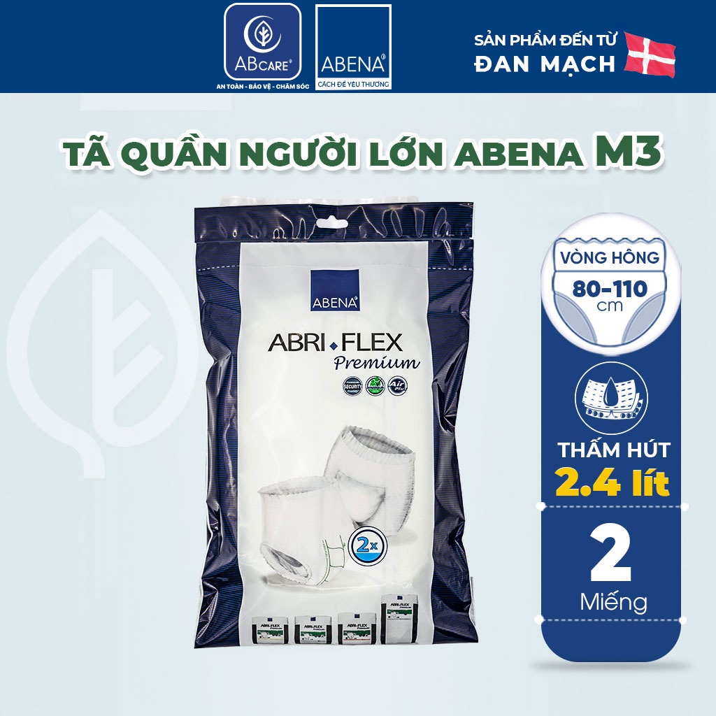 Tã quần người lớn Abena Abri Flex Premium - Nhập Khẩu Đan Mạch (Gói 02 miếng)