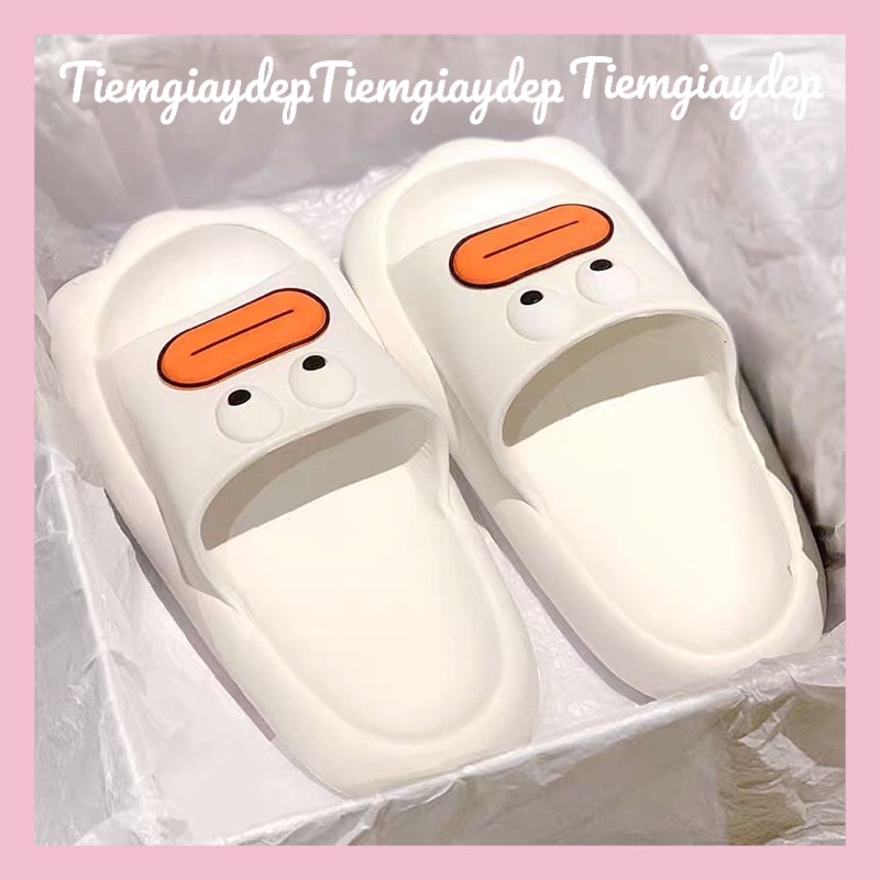 {LOẠI 1}Dép bánh mì,dép quai ngang hình mỏ vịt cute phong cách Ulzzang(Ảnh thật 5,6)