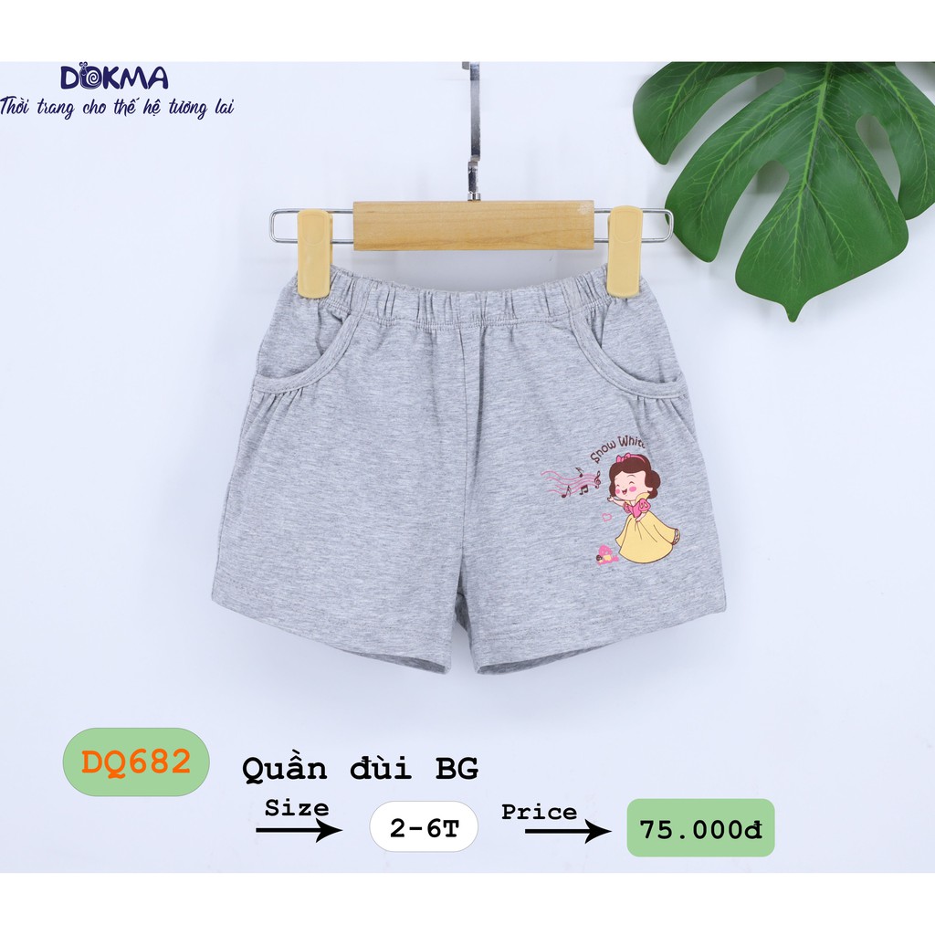 2-6Y Quần đùi bé gái Dokma DQ682