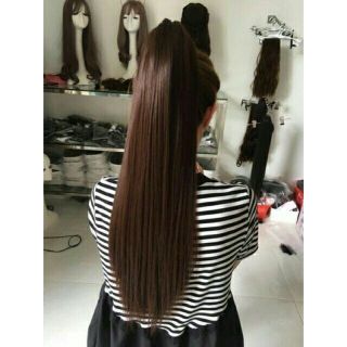 Tóc ngoặm thẳng hình thật