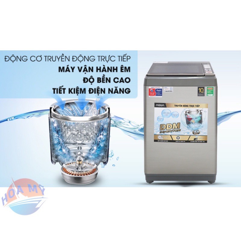 Máy giặt AQUA Inverter 9kg AQW-DK90CT