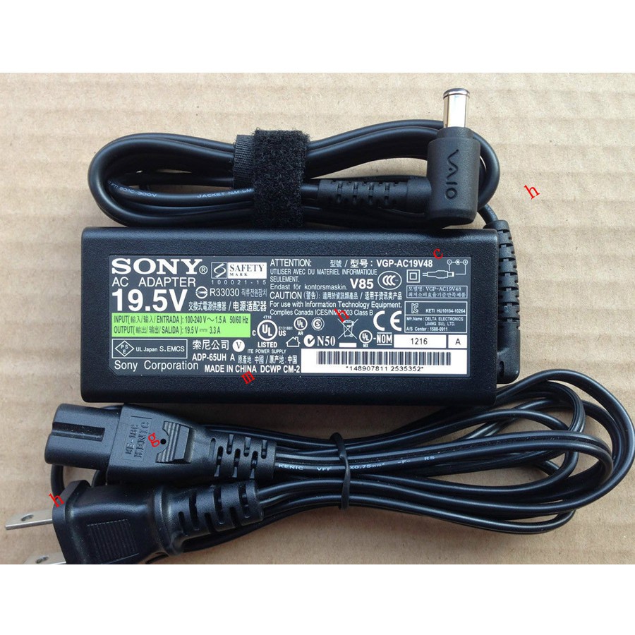 Sạc Laptop Sony Vaio 19.5V - 4.7A  / Sạc Máy Tính Sony Vaio
