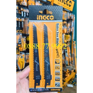 Bộ 2 lưỡi cưa kiếm (cưa gỗ) Ingco SSB644D