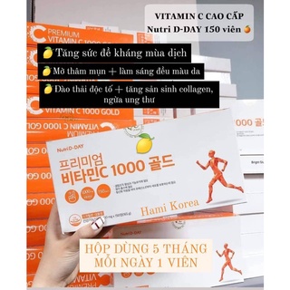 Viên bổ sung Vitamin C 1000mg Làm Đẹp Da 150 viên Nutri D-Day Hàn Quốc