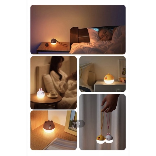 Đèn Led siêu xinh 3 chế độ mẫu Gấu Thỏ Vịt Brown Cony Sally Line