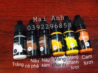 Mực Tattoo Makeup Nga ( Phun Xăm Thẩm Mỹ )