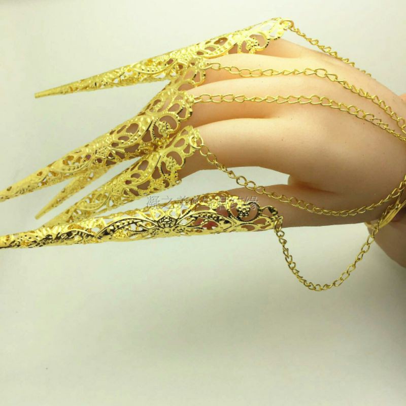 bộ vòng tay hộ chỉ móng tay cổ trang dài 10cm cực đẹp