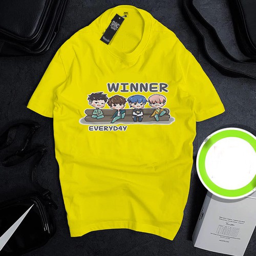 Áo thun Cotton Unisex - Fan Winner Hàn Quốc - K-Pop - Chibi - Winner everyday