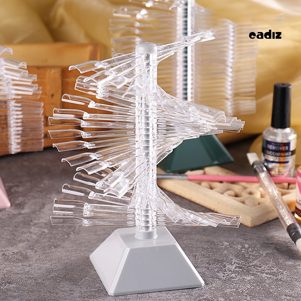 1 Bộ Giá Đỡ Trưng Bày Móng Tay Giả Xoắn Ốc Gọn Nhẹ Tái Sử Dụng Được DIY