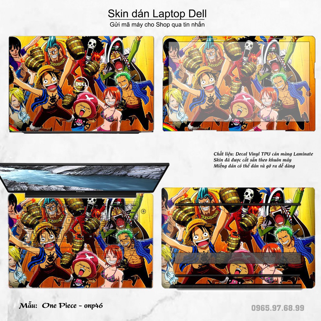 Skin dán Laptop Dell in hình One Piece _nhiều mẫu 25 (inbox mã máy cho Shop)