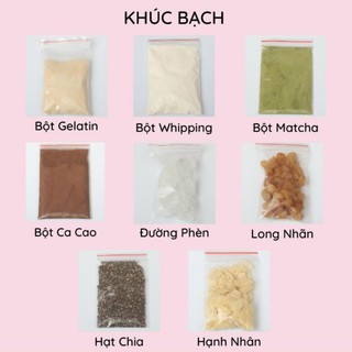 set nguyên liệu nấu chè khúc bạch đc 10 chén
