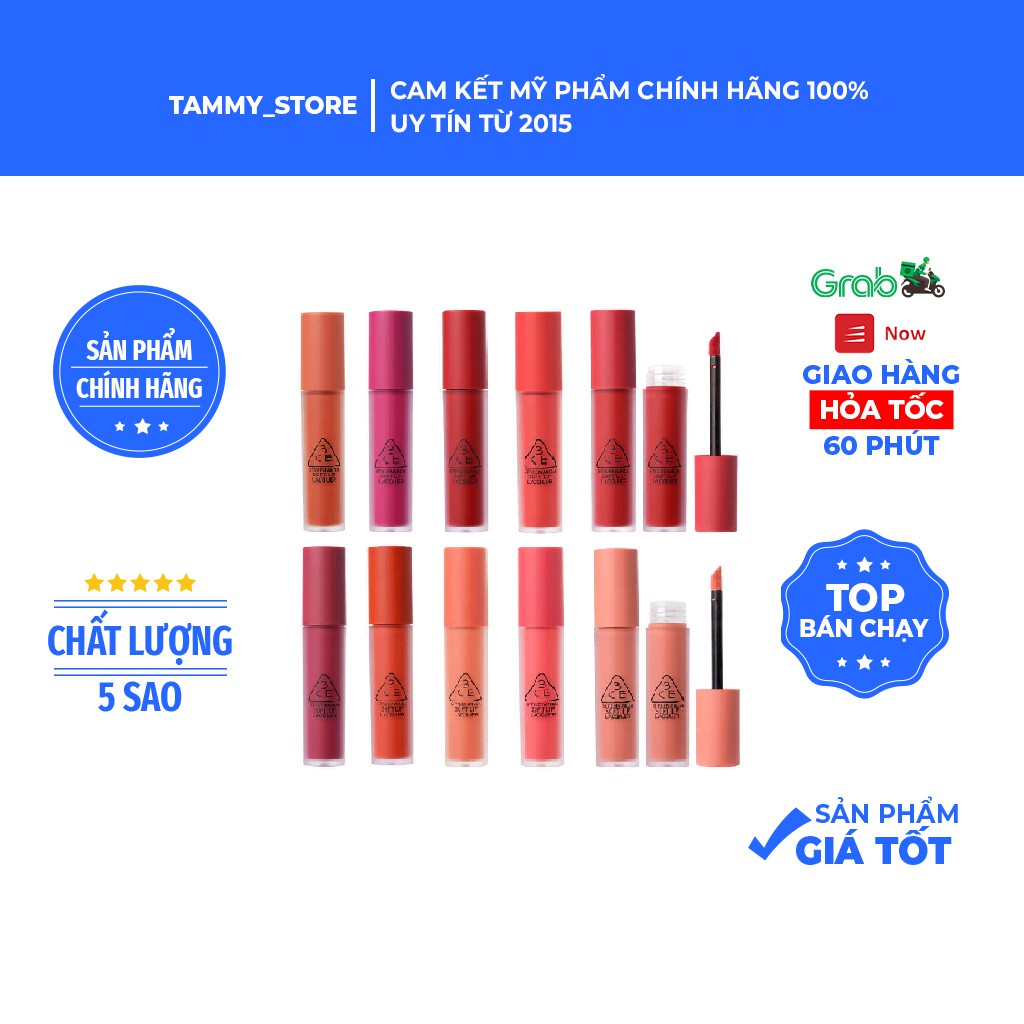 Son kem 3CE Soft Lip Lacquer
