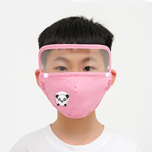 Khẩu trang trẻ em có kính bảo hộ chống giọt bắn kèm 2 tấm lọc than hoạt tính kháng khuẩn chống bụi mịn