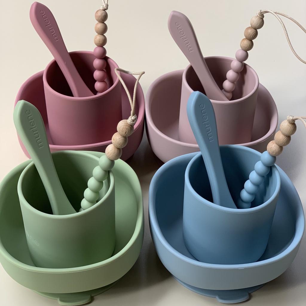 Murlene - Bát ăn dặm silicone cao cấp cho bé có đế hít chống lật