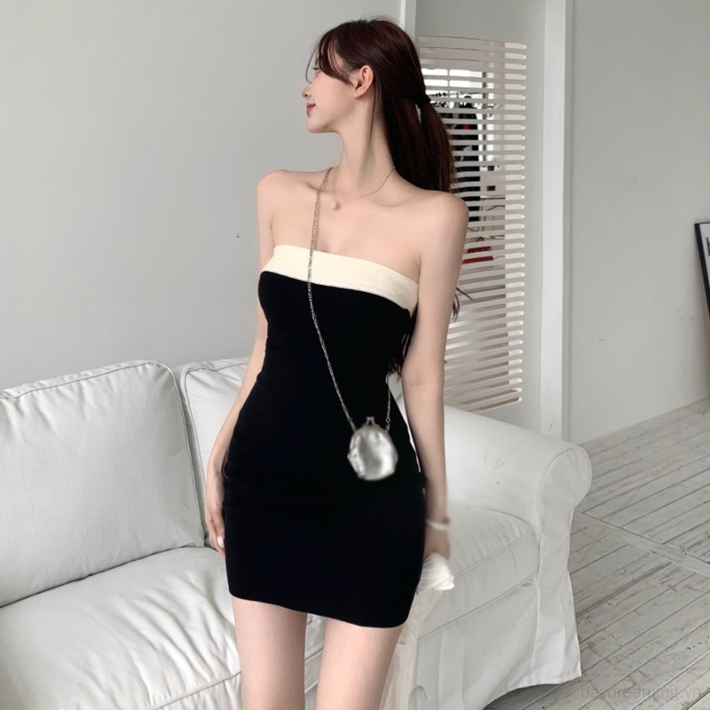 Đầm Lệch Vai Ôm Dáng Thanh Lịch Thời Trang Mùa Hè Cho Nữ