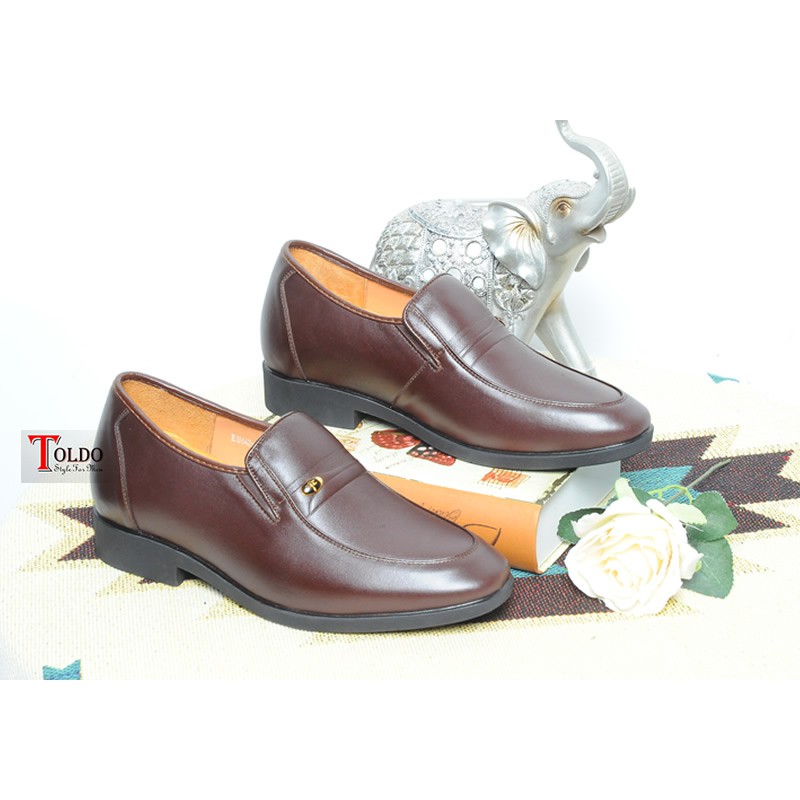 Giày mọi tăng chiều cao HQ642 Nâu cafe