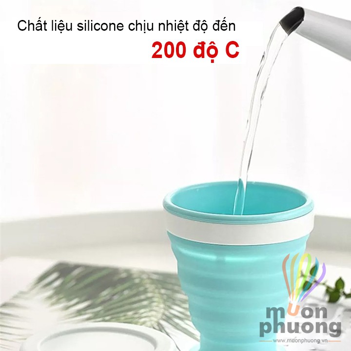 Ly uống nước silicone xếp gọn 200-350ml - MUÔN PHƯƠNG SHOP