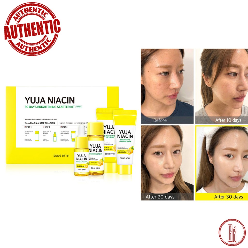 Set Dưỡng Trắng Some By Mi Yuja Niacin 30Days Brightening Started Kit 4 món