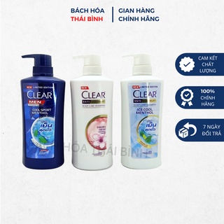 Dầu gội đầu SẠCH GÀU Clear Bạc hà Thái Lan chai 450ml