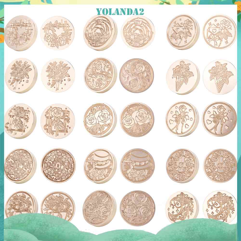 Đầu Con Dấu Sáp Dùng Cho Thiệp Mời Hình Hoa Hồng