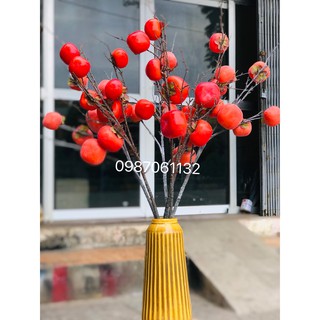 Cành quả hồng 7 quả- trang trí