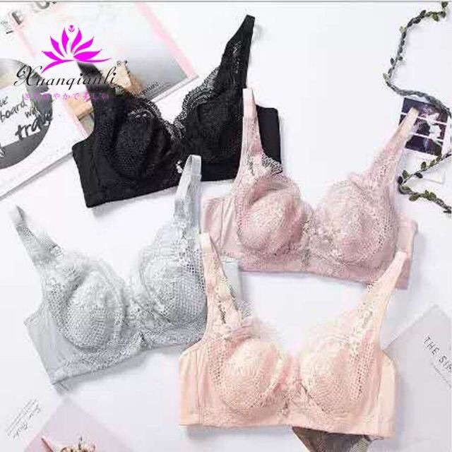 (Áo lót cho ngực bự) áo lót xuất nhật_ren mỏng mát_sexy_dây lưng to gen mỡ nách