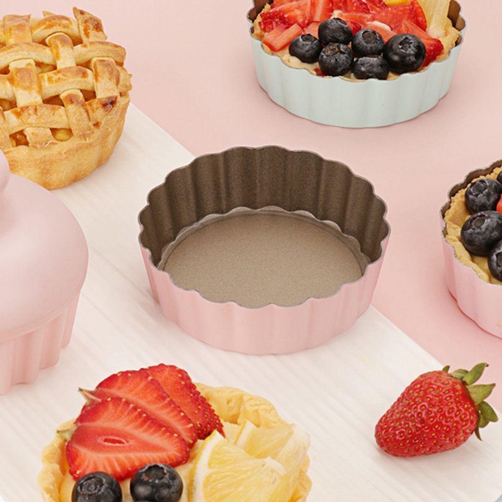 AUGUSTINA Khuôn Làm Bánh Tart Muffin Chống Dính Có Thể Tháo Rời Tiện Lợi