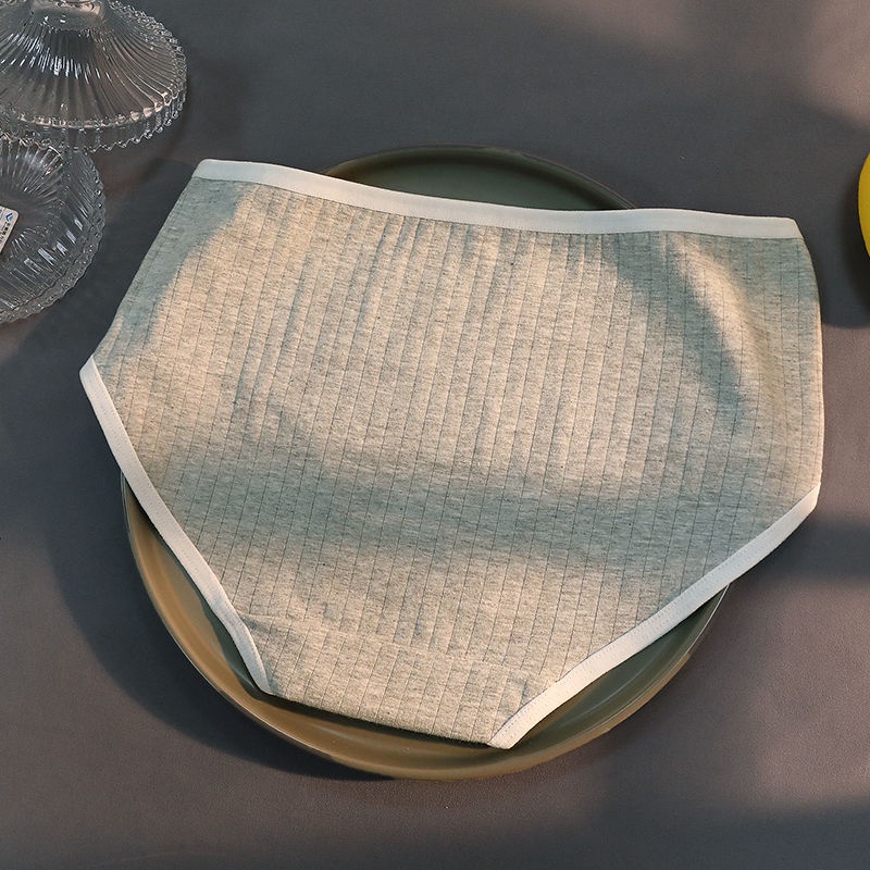 Set 1/3 Cặp Quần Lót Cotton Kháng Khuẩn Lưng Vừa Màu Trắng/Đen Phong Cách Nhật Hàn Quyến Rũ Cho Nữ