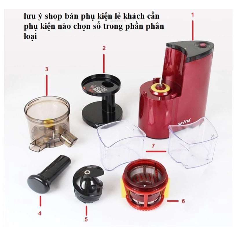 Linh kiện - Phụ kiện máy ép chậm savtm JE07 hàng tách bộ