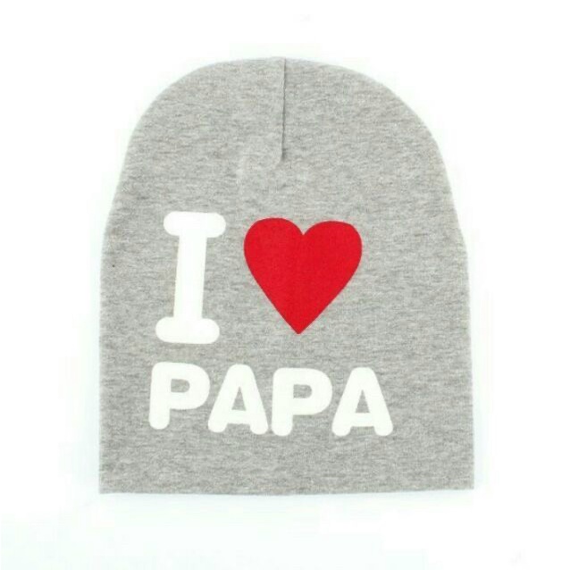 Mũ Vải Cotton I Love Papa, Mama (hàng loại 1)