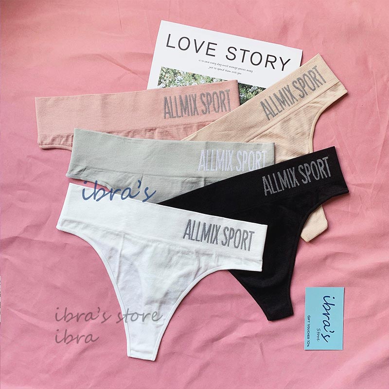 Quần lọt khe ALLMIX Sport, Quần lót lọt khe nữ COTTON iBra's store iB009