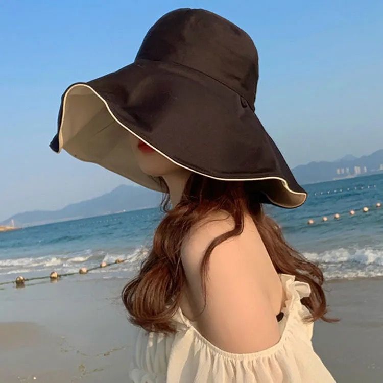 Mũ Rộng Vành Chống Nắng Thời Trang Mùa Hè Hàn Quốc Cho Nữ